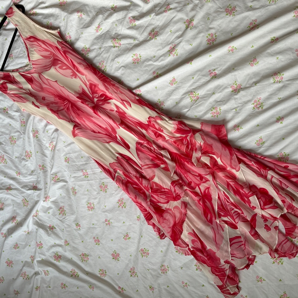Vintage Floral Y2K Dress Gown - Picture 1 of 15